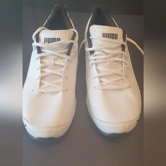 Puma Men White W/ Black Trim 11.5 - Picture 2 of 6